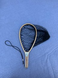 Mark III Trout Net By South Bend: Wooden Handle, Black Mesh, Size: 21' Height