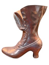 Cast Metal Victorian-Style Button Boot Figurine