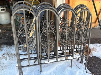 Black Wrought Iron Decorative Garden Fence Panels