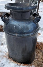 Vintage Metal Milk Can With Handles