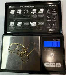 14k Italy Gold Necklace (7 Inches, 1.18g)