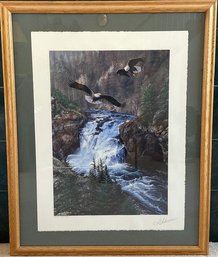 Framed Art 'land Of The Free' Signed By Alexandra