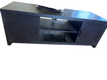 Black Wooden TV Stand With Storage And Measurements