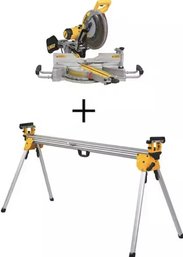 DeWalt Table Saw DW712 DEWALT 15 Amp Corded 12 In. Double Bevel Sliding Compound Miter Saw