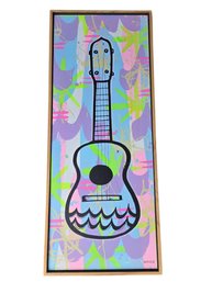 Handmade Hawaiian Artwork Featuring Ukulele By Welzie