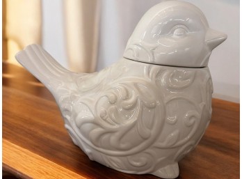 Pier 1 Imports Bird-Shaped Ceramic Covered Container