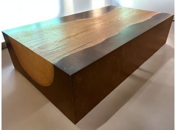 Arhaus Contemporary Coffee Table With Mixed Materials