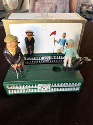 Paul Sebastian Inc. Mechanical Bank Collection. Tin Golf Bank Mechanical Toy With Box