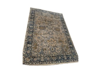 Ralph Lauren Mogul India Wool Hand-Knotted Area Rug, 6 X 9, Design KLR8285A, Color Lago Blue