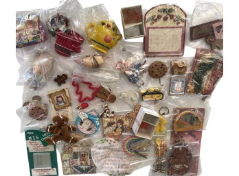 Collection Of Christmas And Decorative Refrigerator Magnets