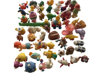 Collection Of Vintage Wind Up Plastic Toy Figures And Miniatures