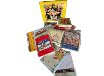 Mary Engelbreit Collection Of Stationery Products Including Tin Box, Notebooks, Note Cards & Greeting Cards