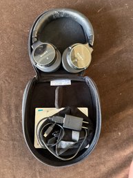 Sony Noise-Canceling Over-Ear Headphones With Accessories In Case