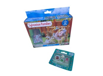 Sylvanian Families Washing Day Playset and Dessert Set Accessories