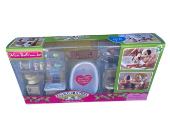 Calico Critters Deluxe Bathroom Set Complete Furniture Set with Accessories