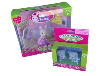 Calico Critters Ballet Recital Playset and Chihuahua & Elephant Twins Two-Pack