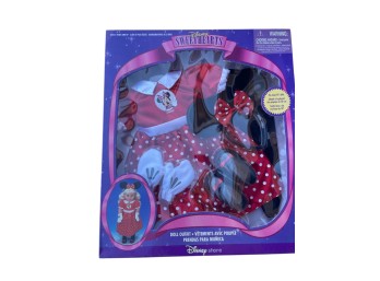 Disney Sweethearts 18-Inch Doll Outfit Set with Minnie Mouse Polka Dot Dress, Headband, Gloves, and Shoes