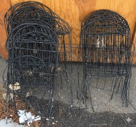 Black Metal Garden Border Fencing Panels