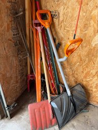 Snow Shovels And Gardening Tools Set