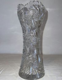 Clear Glass Vase - 10in Tall