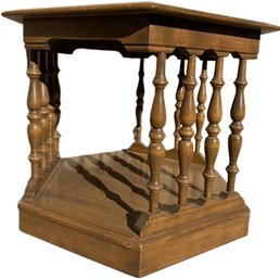 Wooden Hexagonal Side Table - 24Wx20H