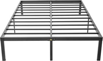 (NEW)14' High Full Bed Frame/Metal Platform Mattress Foundation/No Box Spring Needed