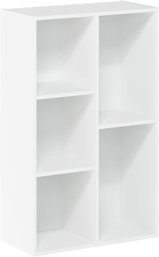 (NEW)Luder Bookcase / Book / Storage , 5-Cube, White