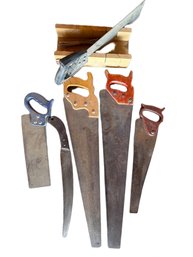 Hand Saws With Wooden And Metal Handles