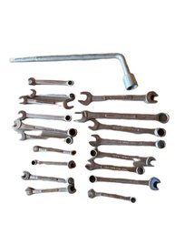 Combination Wrenches And L-Shaped Socket Wrench - Craftsman And Others
