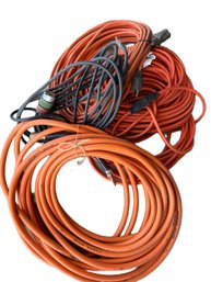 Electrical Extension Cords With Various Lengths And Plugs