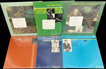 (6) Unopened Vinyl Record Collection, Urbie Green, Stan Levey, Charlie Rouse, Eddie Vinson And Many More