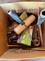 Painting Supplies Including Rollers And Brushes