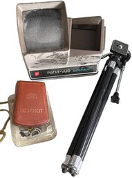 Pana-Vue Automatic Slide Viewer With Ikophot Light Meter And Compact Tripod