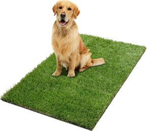 (NEW) Artificial Grass Puppy Potty Training Pad, 2' X 2'7' Reusable Pee Pad For Small Pets And Dogs