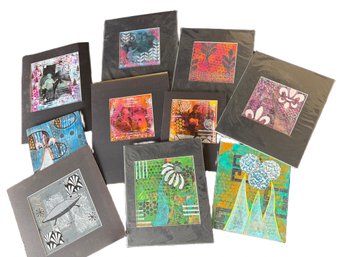 Jessie Kolon Mixed Media On Masonite Original Matted Artwork Collection