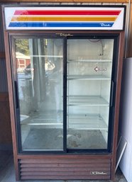 True GDM-41 Two-Section Glass Door Refrigerator