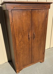 Wooden Storage Cabinet, 3 Shelves  - 24.5Lx13Wx39.5H