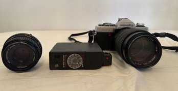 Minolta XG1 Photography Camera, Comes With Extra Lens And Flash