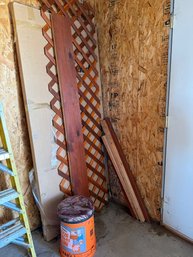 Wood Lattice Panels And Assorted Lumber Pieces For DIY Projects