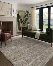 (NEW) Tabitha Collection TAI-04 Slate/Natural 3'-9' X 5'-9' Accent Rug