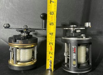 (2) Shakespeare 10L Fishing Reels, Ball Bearing, Made In Taiwan - 6'H