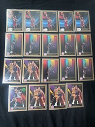 Bill Laimbeer (10), Isiah Thomas (15), Ron Harper (10), Dennis Rodman (2) Cards