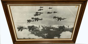 World War 1 ' Boeing P-26A Pursuit Squadron In Formation In 1935' Photograph Print (42x30)