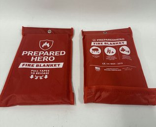 (2 Pcs) Prepared Hero Fire Blanket