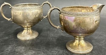 Sterling Silver Sugar And Creamer Set