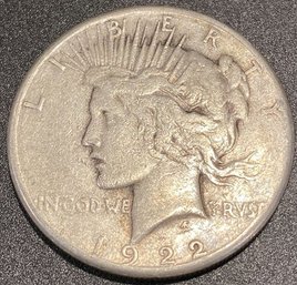 1922 US Liberty Silver One Dollar