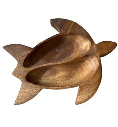 Wooden Turtle Serving Platter