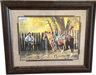 Tim Cox Signed Limited Edition #437/950 'If Looks Could Kill' Framed Art Print 30 H X 36 W