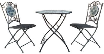 Two Chairs And A Table Patio Furnitures - 29x28in