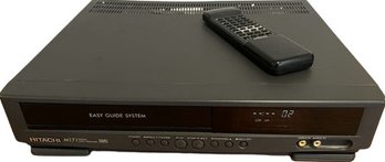 Hitachi VHS Easy Guide System: Turns On